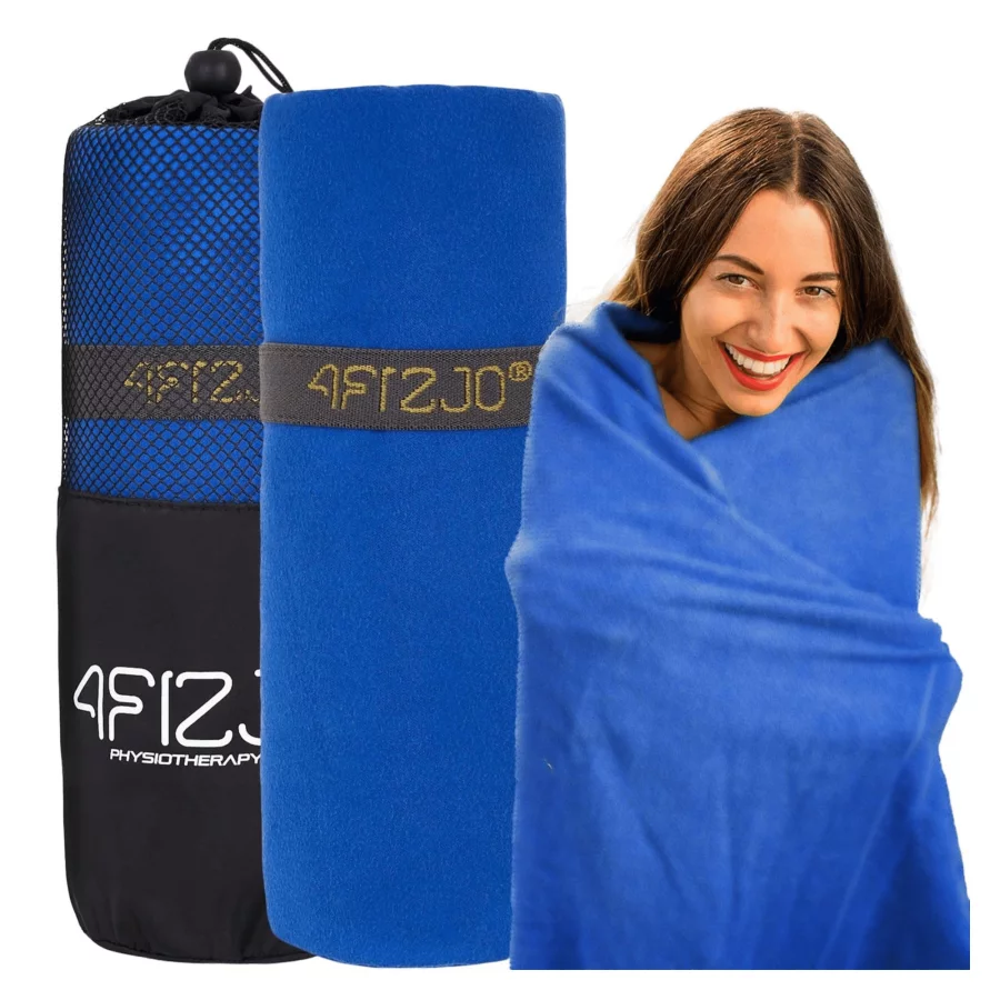 4FIZJO Πετσέτα Microfiber  Μπλε (180 x 100 cm) - 7247
