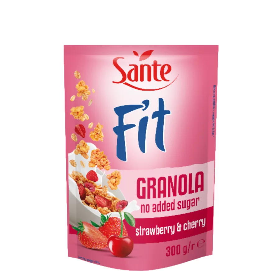 Sante Fit Granola Strawberry & Cherry (300gr)