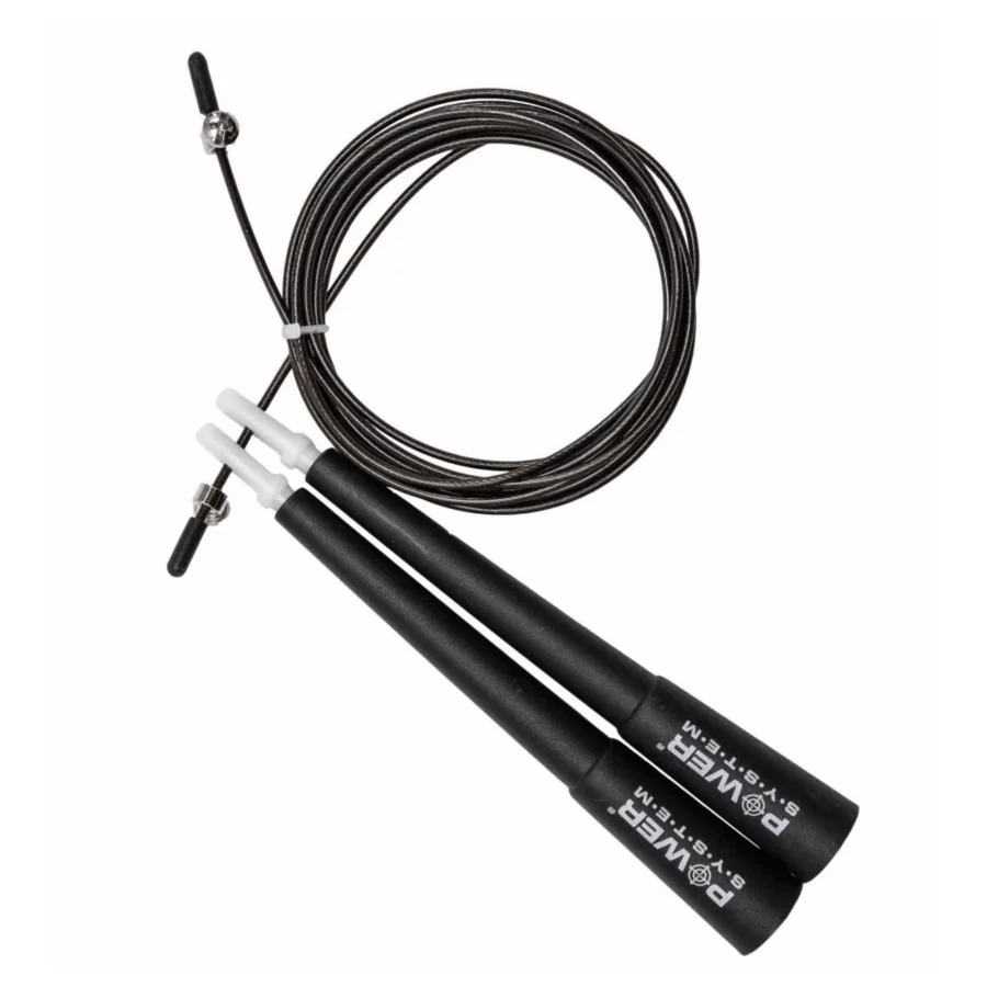 Power System Steel Crossfit Jump Rope /  Ατσάλινο Σχοινάκι Μαύρο 4033