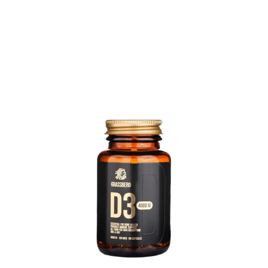 Grassberg Vitamin D3 4000IU (90 caps)