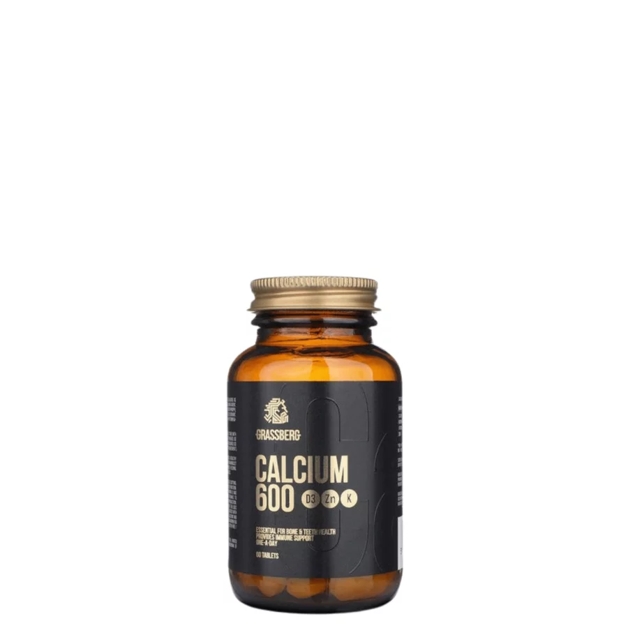 Grassberg Calcium 600 D3 Zn K (60 caps)
