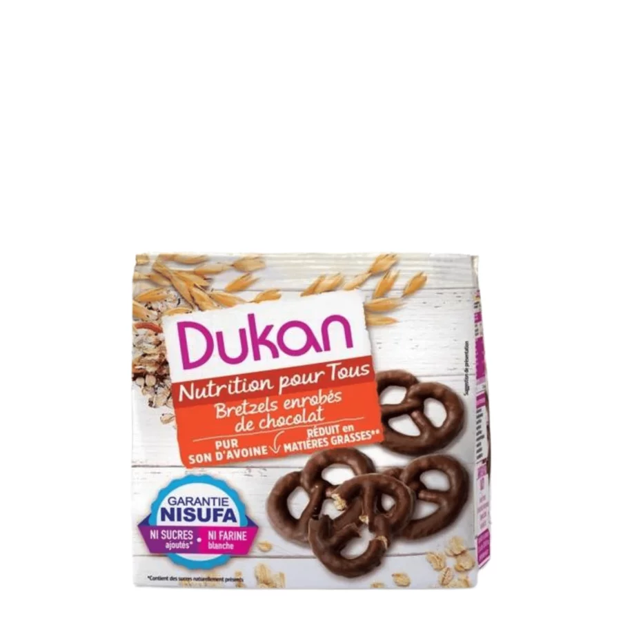 Dukan Pretzels Βρώμης με Επικάλυψη Σοκολάτας (100 gr)