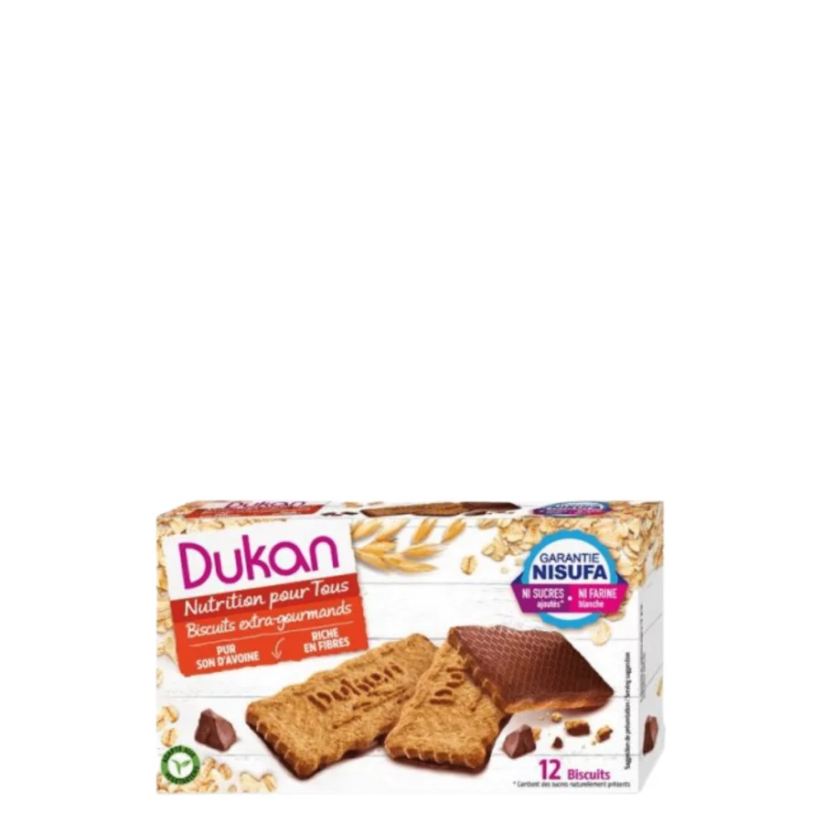 Dukan Μπισκότα Βρώμης με Επικάλυψη Σοκολάτα (200 gr)