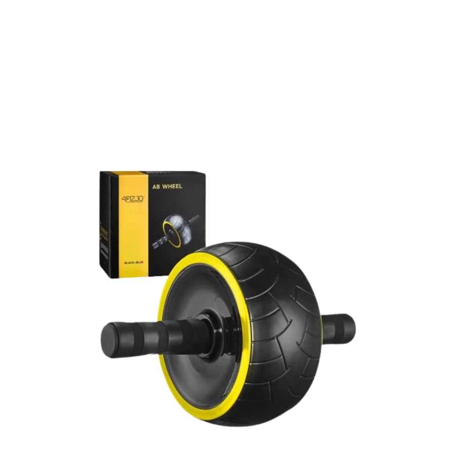4FIZJO AB Wheel XL PRO Roller/Ρόδα Κοιλιακών Μαύρο - Κίτρινο - 4444