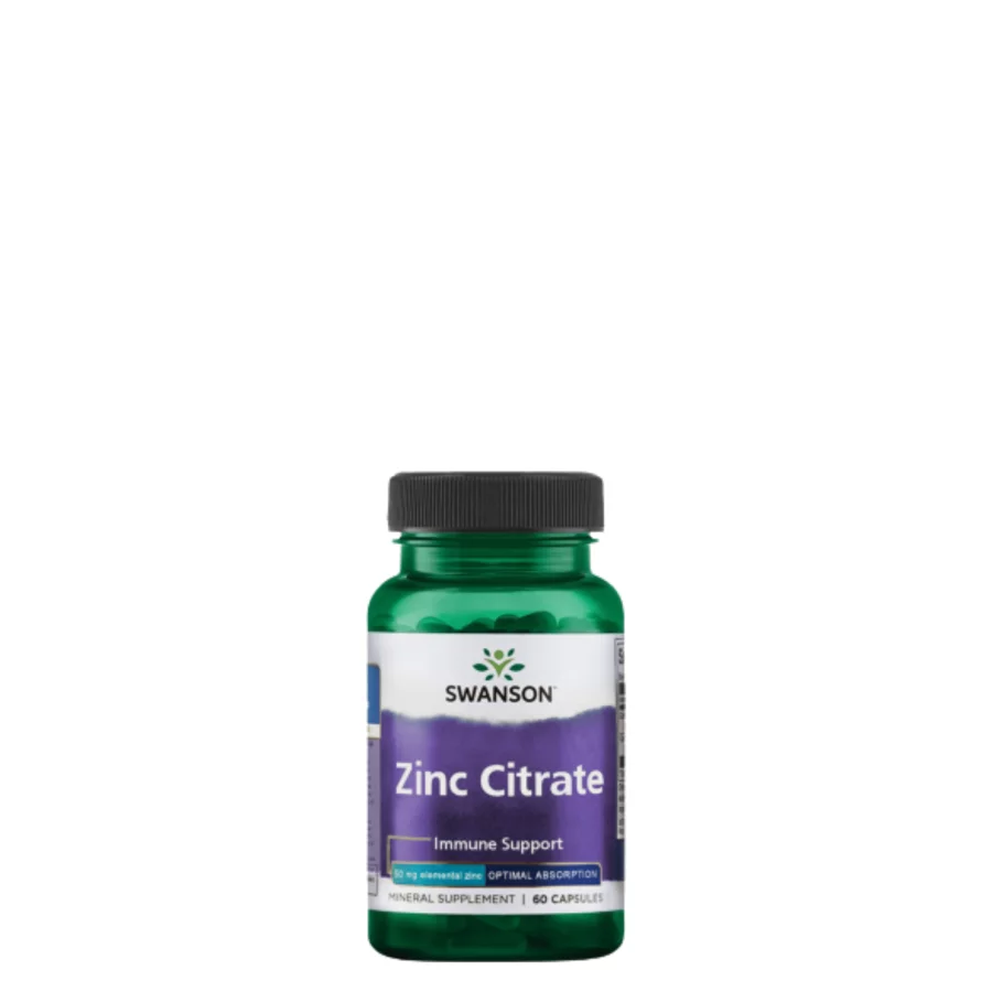 Swanson Zinc Citrate 50mg (60 caps)