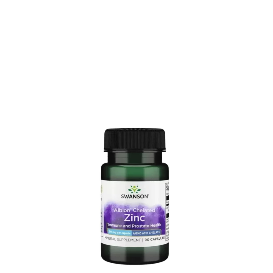 Swanson Albion Chelated Zinc 30mg (90 caps)