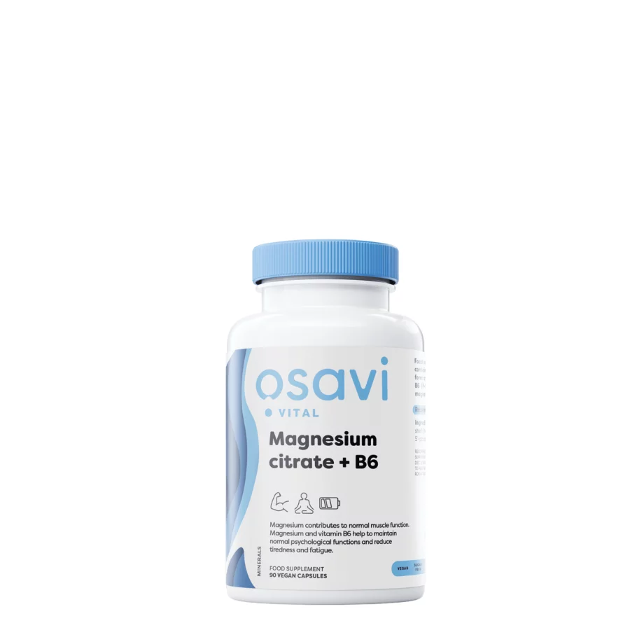Osavi Magnesium Citrate + B6 375mg (90 vcaps)