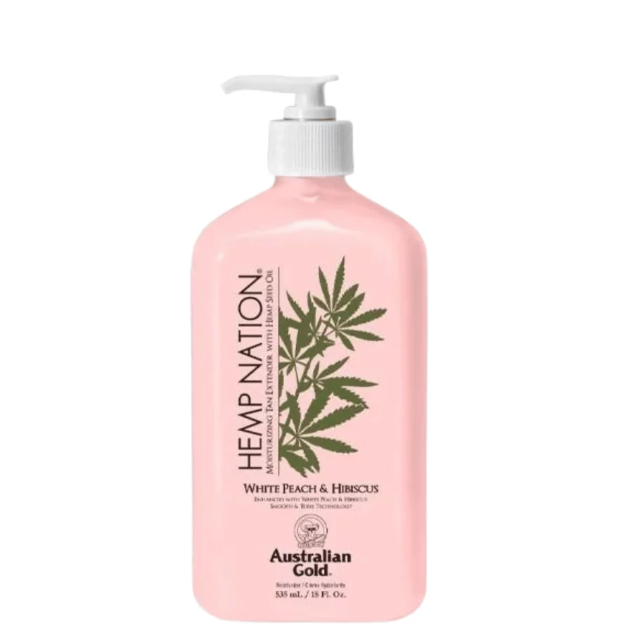 Australian Gold Hemp Nation® White Peach & Hibiscus Tan Extender (535 ml)