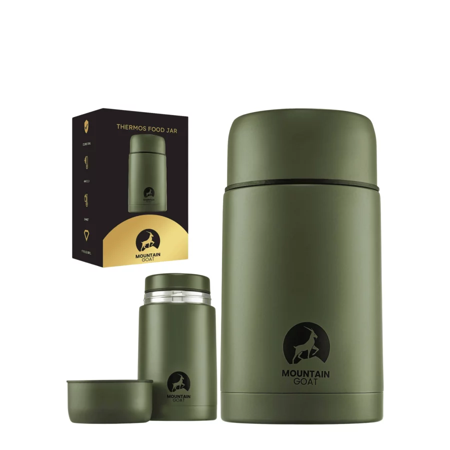 4FIZJO Θερμός Φαγητού Mountain Goat Χακί (1000ml) - 5786