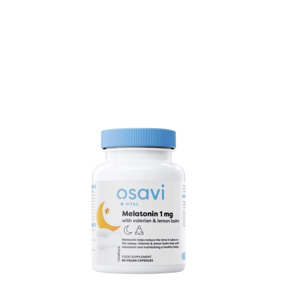 Osavi Melatonin with Valerian & Lemon Balm (60caps)