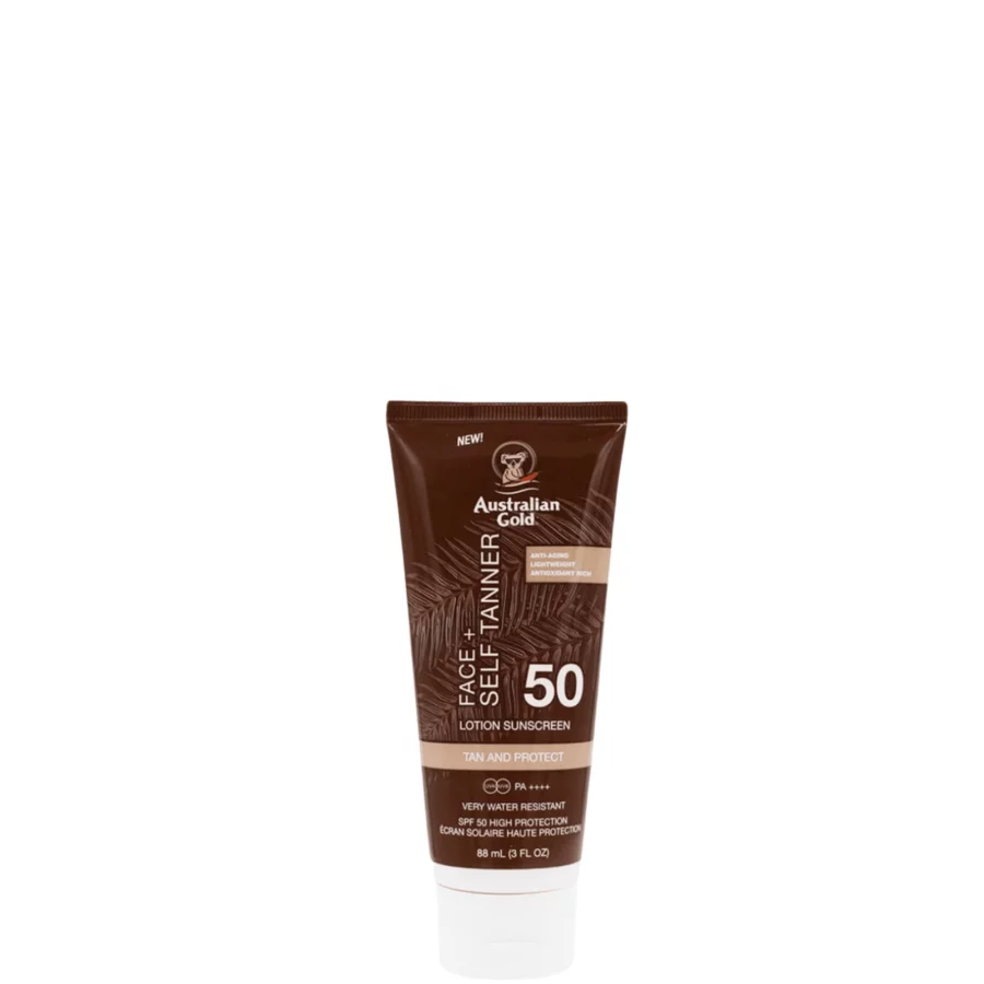 Australian Gold SPF 50 Face+Self Tanner Lotion (88ml)