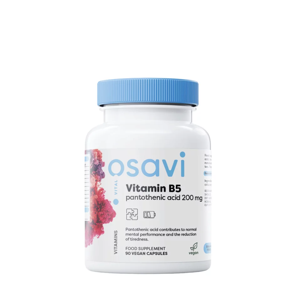 Osavi Vitamin B5 Pantothenic Acid 200mg  (90caps)