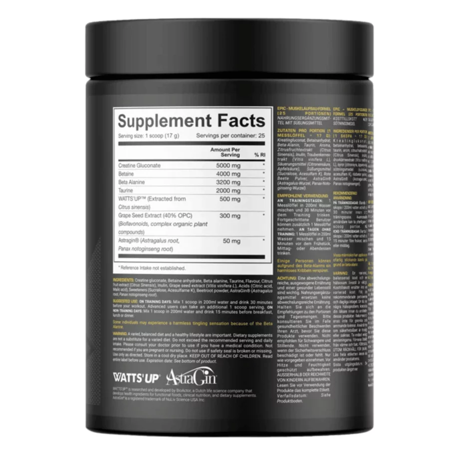 Dedicated Epic Muscle Building Formula