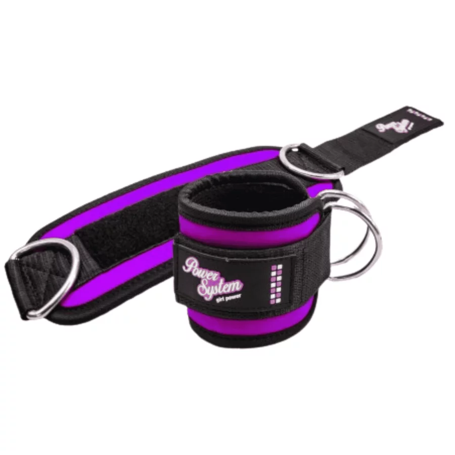 Power System Δέστρα Έλξης Αστραγάλων / Ankle Strap Purple 3450 (2τμχ)