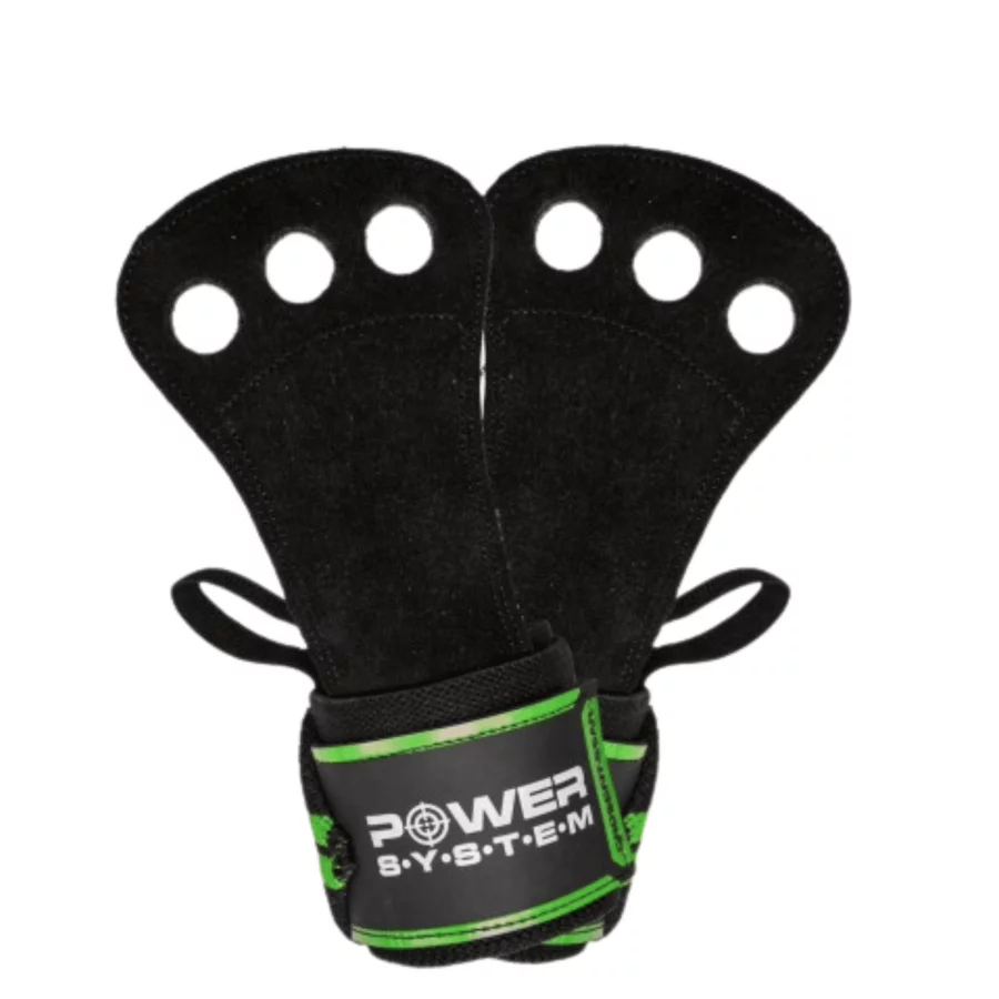 Power System Crossfit Grips green (1)