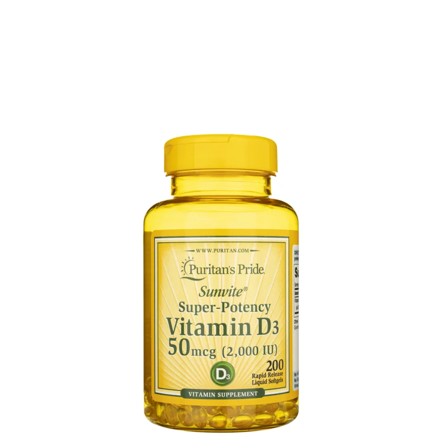 Puritans Pride D3 2000 IU (200 Softgels)