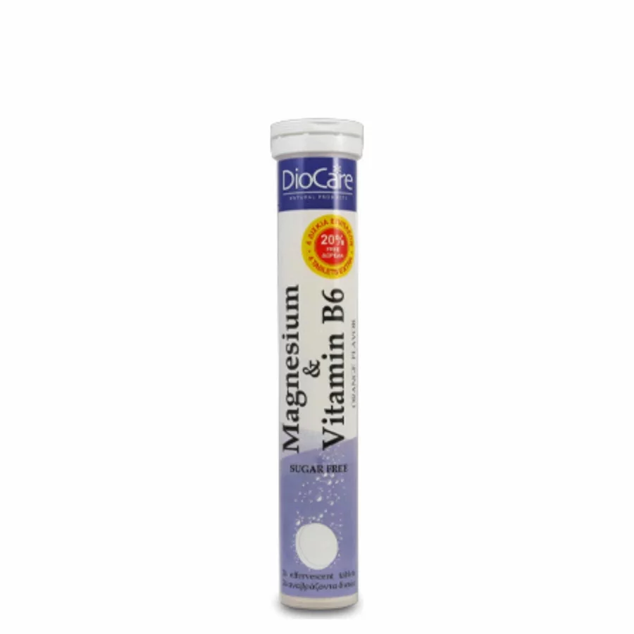 DioCare Magnesium & Vitamin B6 24 Αναβράζοντα Δισκία