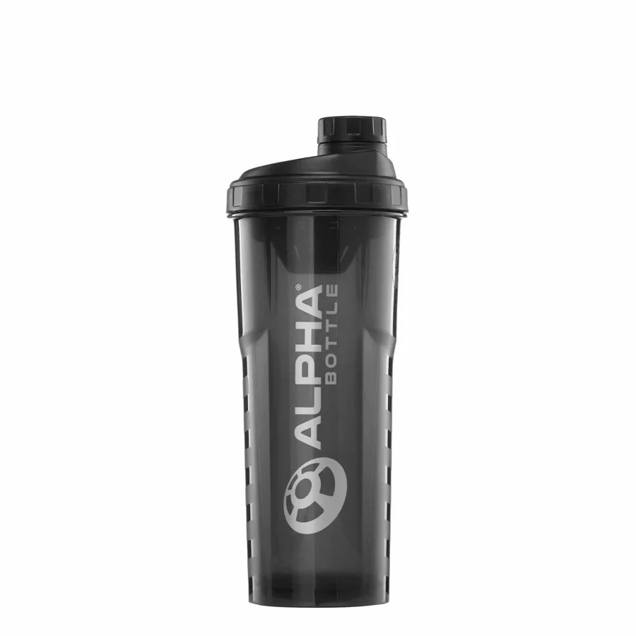 alpha bottle shaker smoke black