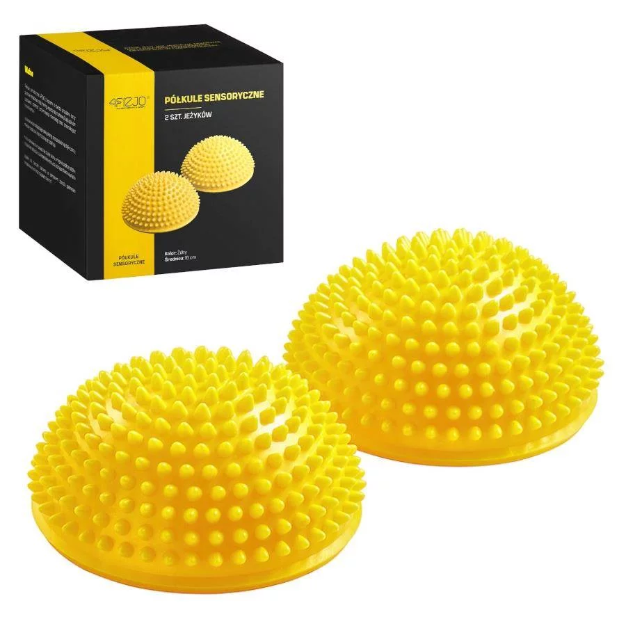 4FIZJO Μπάλα Μασάζ Και Ισορροπίας (16cm) Κίτρινο - 0460