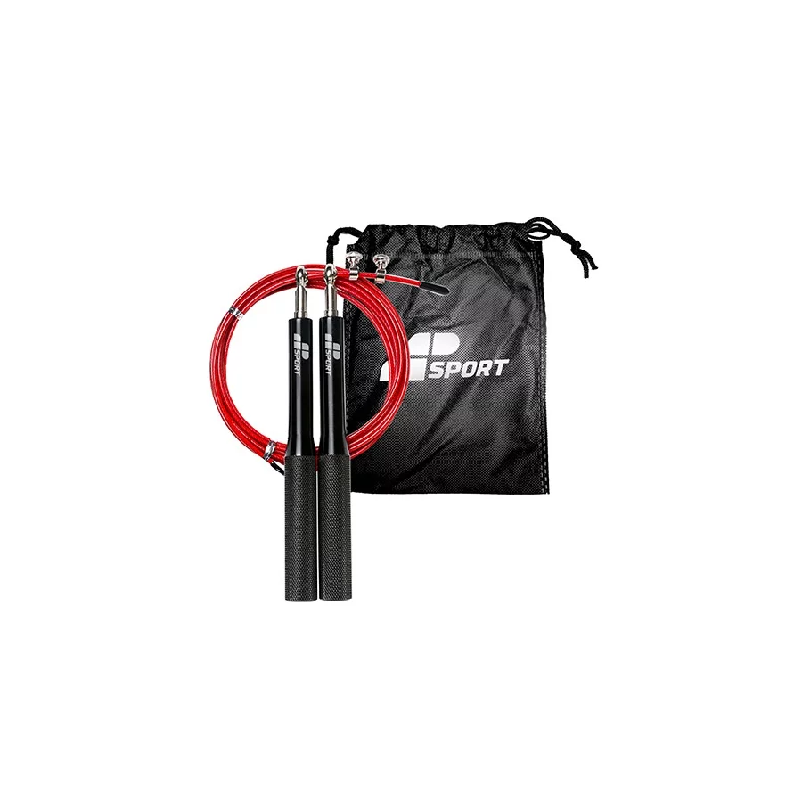 MP Sports Σχοινάκι Jump Rope με Λαβές Αλουμινίου Black/Red