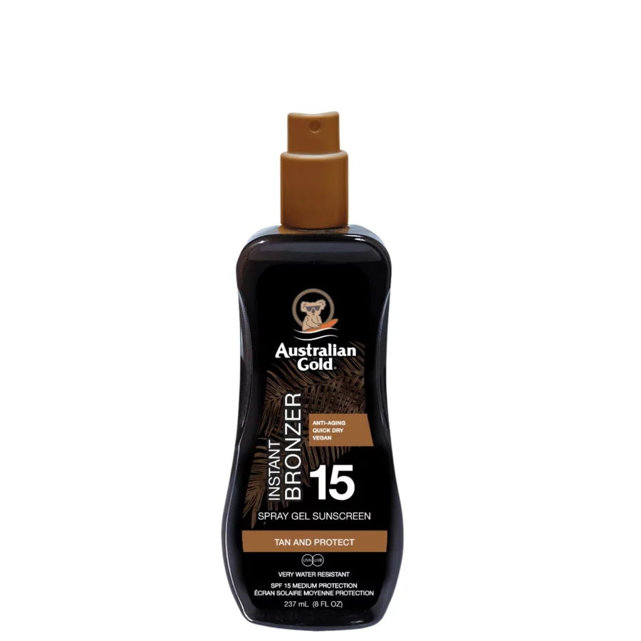 Australian Gold SPF 15 Spray Gel with Bronzer (237ml)