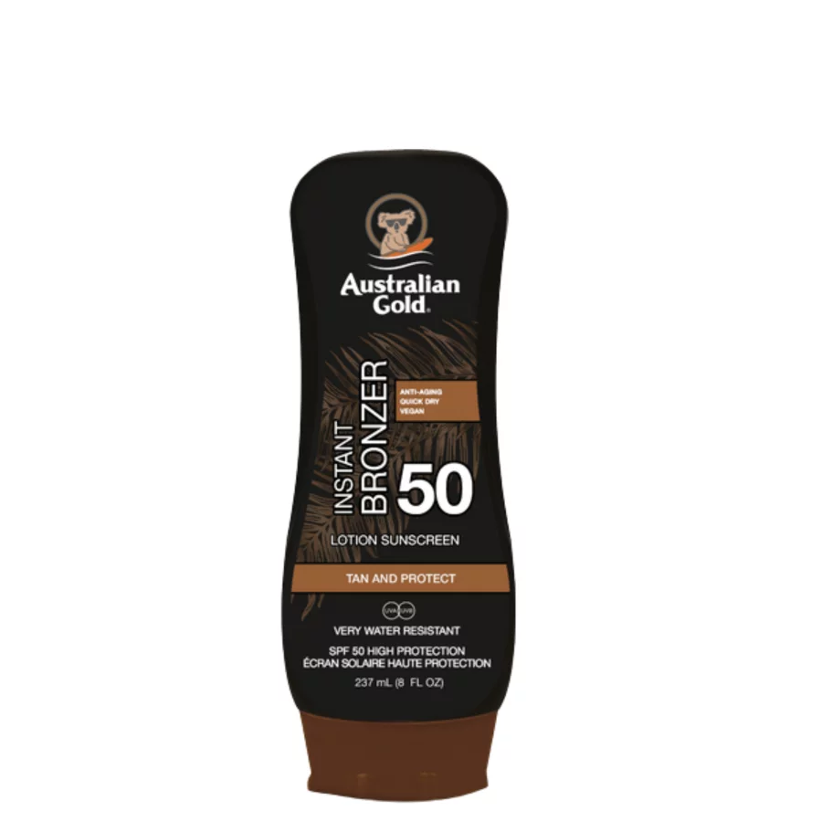 Australian Gold SPF 50 Lotion with Instant Bronzer (237ml)