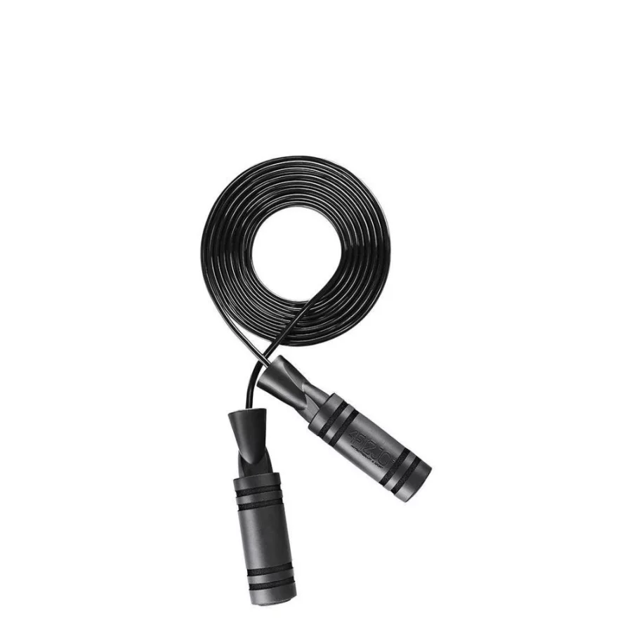 4FIZJO Σχοινάκι Jump Rope Basic με Αντιολισθητικές Λαβές Μαύρο
