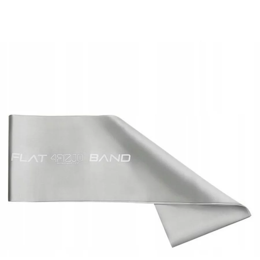 4FIZJO Λαστιχο Κορδέλα Αποκατ/σης Flat Band Σκληρό Ασημί (2m) - 0446
