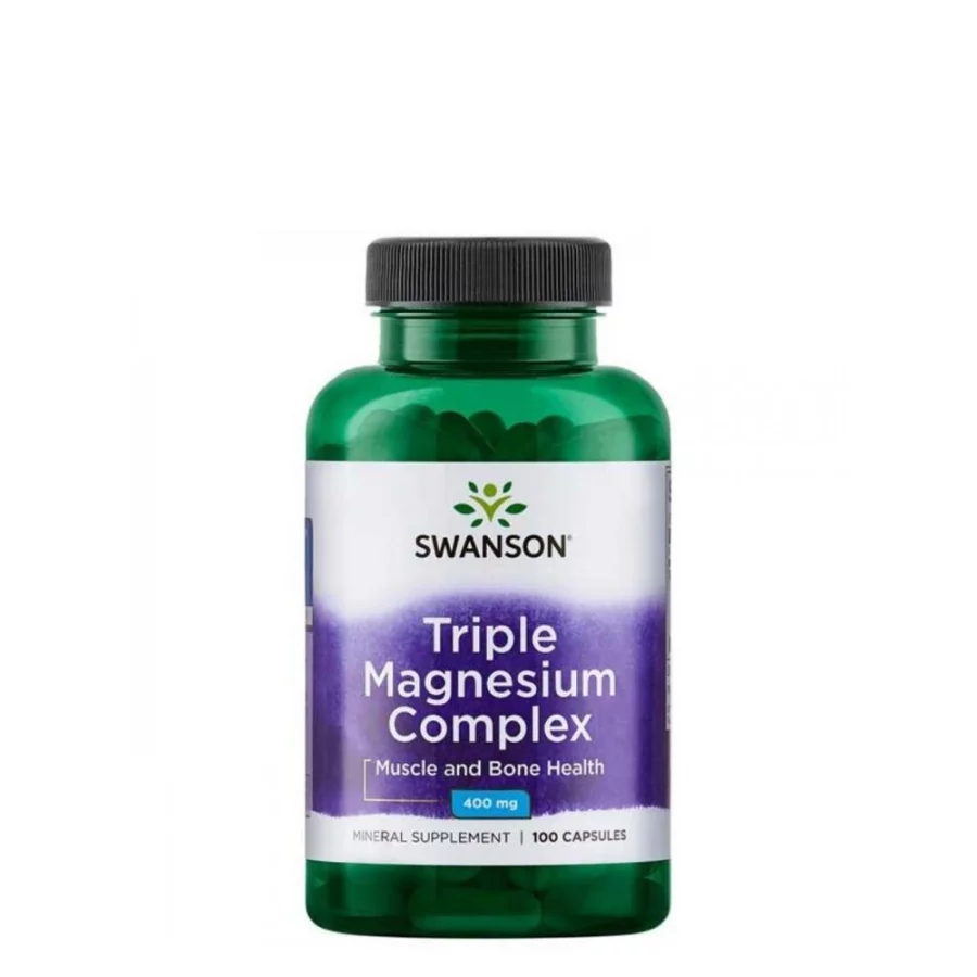 Swanson Triple Magnesium Complex 400mg (100 Caps)