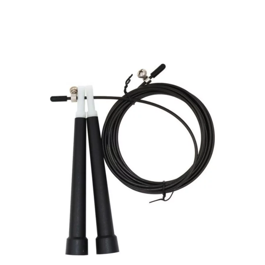 MP Sports Σχοινάκι Jump Rope Crossfit Με Πλαστικές Λαβές Μαύρο