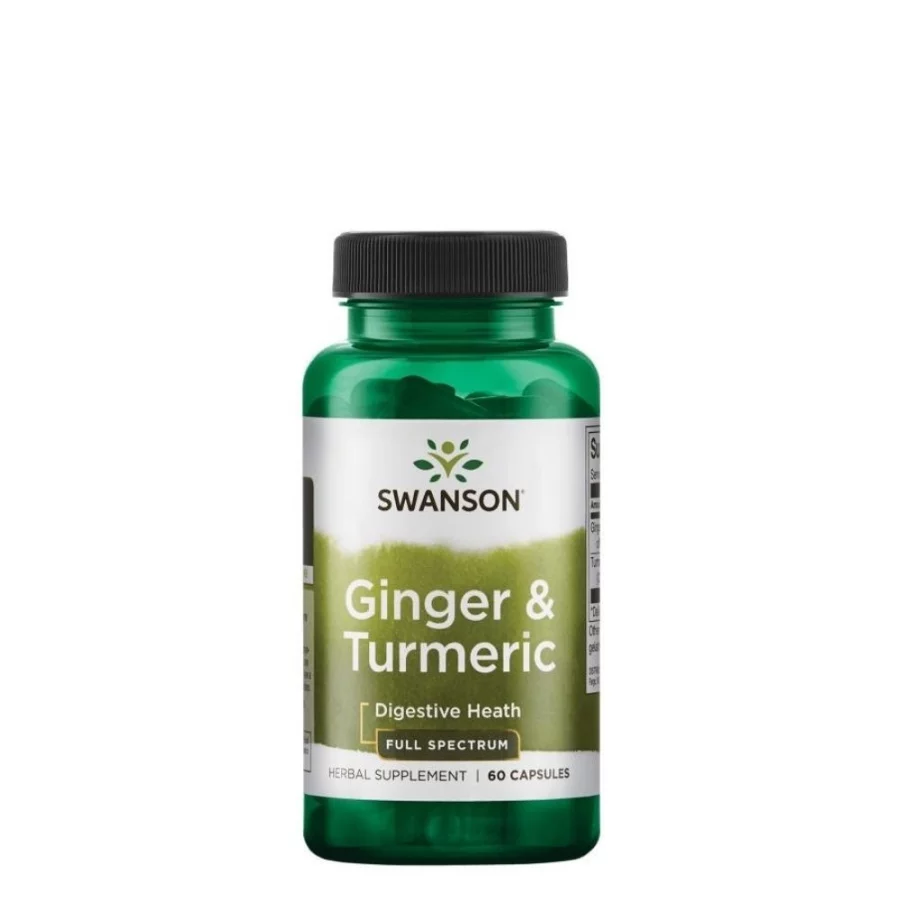 Swanson Ginger & Turmeric (60 caps)