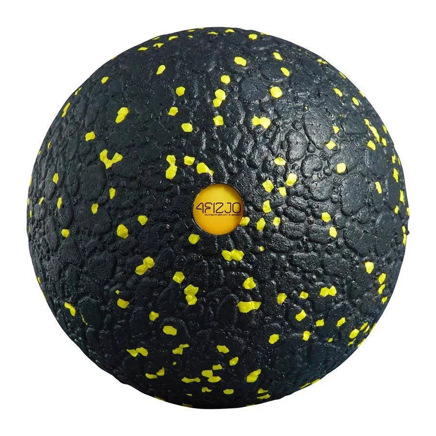 4FIZJO Lacrosse Μπάλα Μασάζ (12cm) Κίτρινο - Μαύρο - 1271