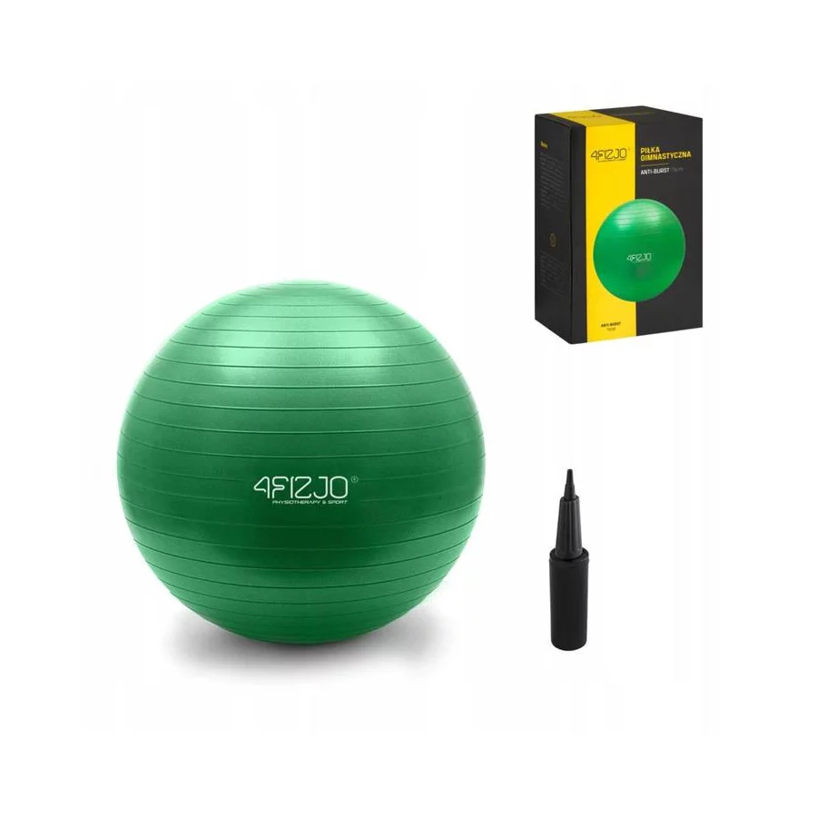 4FIZJO Μπάλα Γυμναστικής Πράσινη / Gym Ball Green (75cm) - 1189