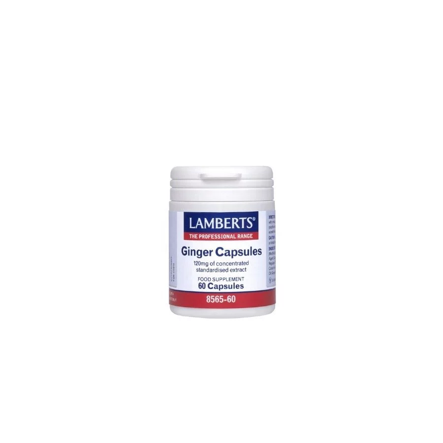 Lamberts Ginger Capsules 120mg (60 Caps)