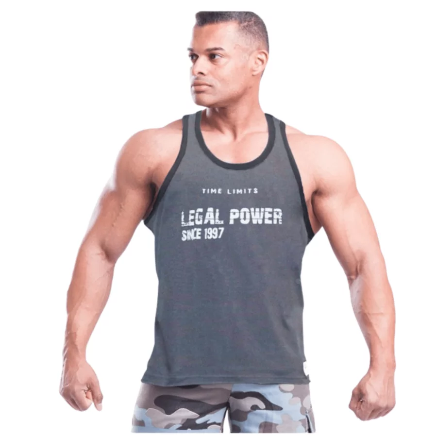 Legal Power Muscle Tank Top “Time Limit” Grey 2757-866
