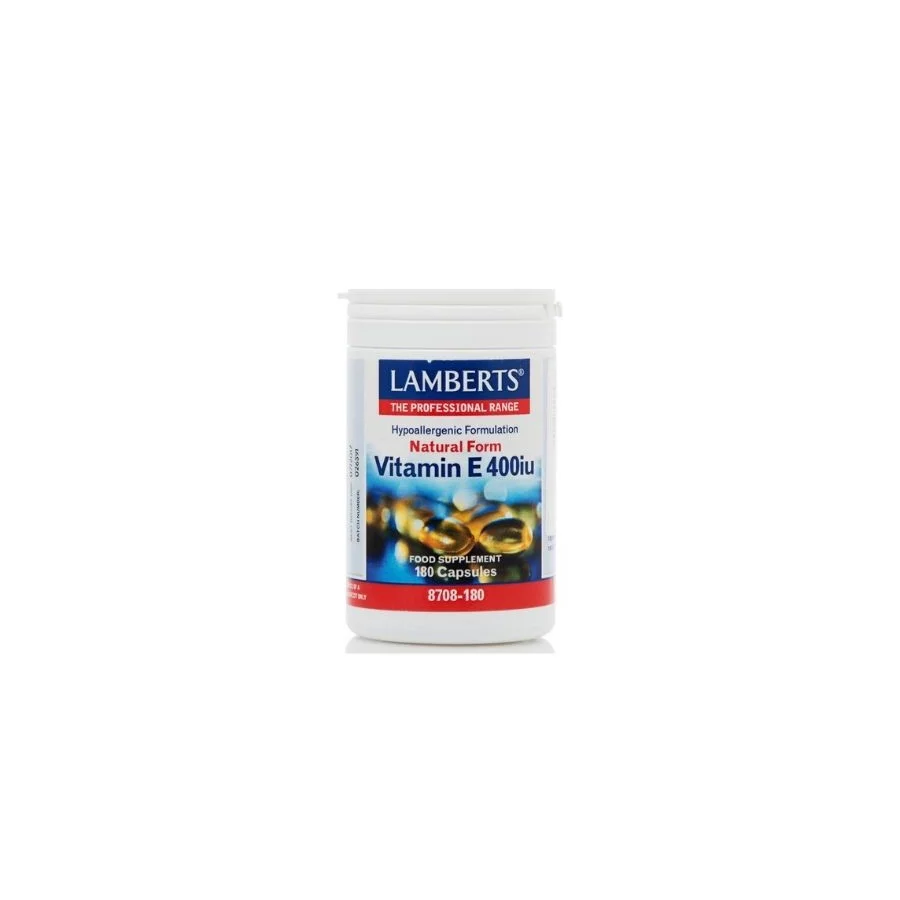 Lamberts Natural Form Vitamin E 400iu (180 Caps)