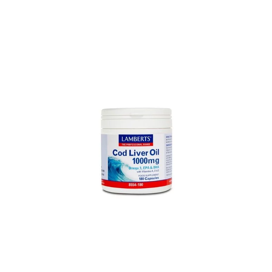 Lamberts Cod Liver Oil 1000mg (180 Caps)