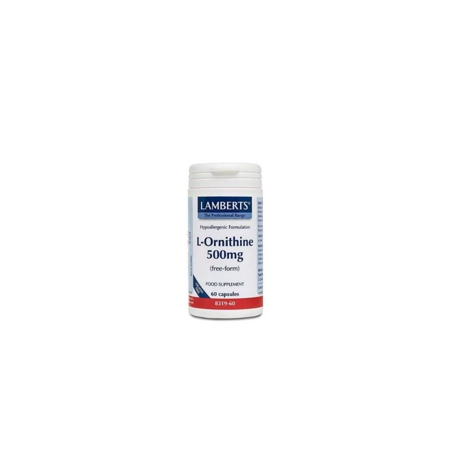 Lamberts L-Ornithine 500mg (60 Caps)