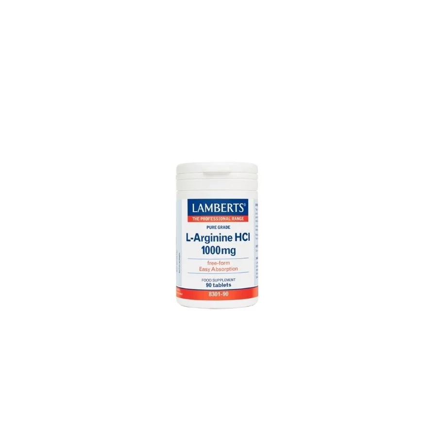 Lamberts L – Arginine HCI 1000mg (90 Tabs)