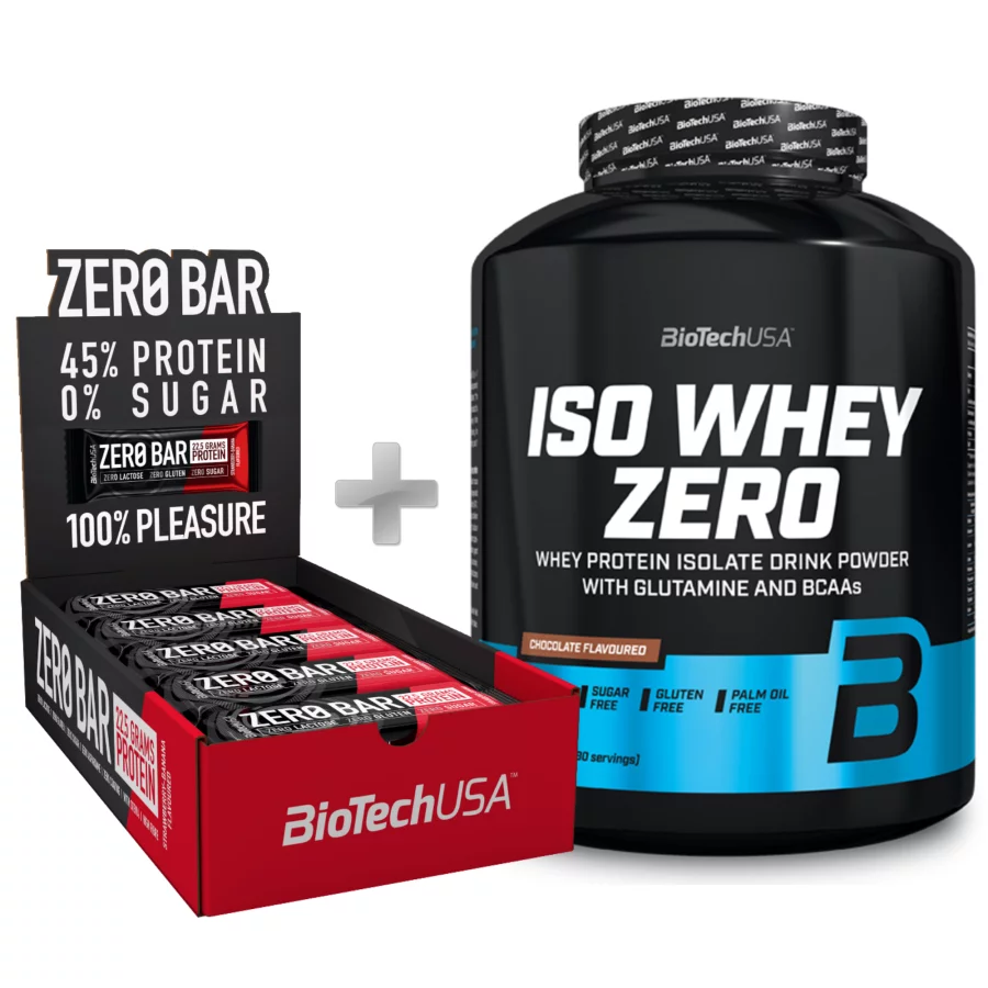 BioτechUsa Iso Whey Zero (1816gr) + Zero Protein Bar (20 x 50gr)