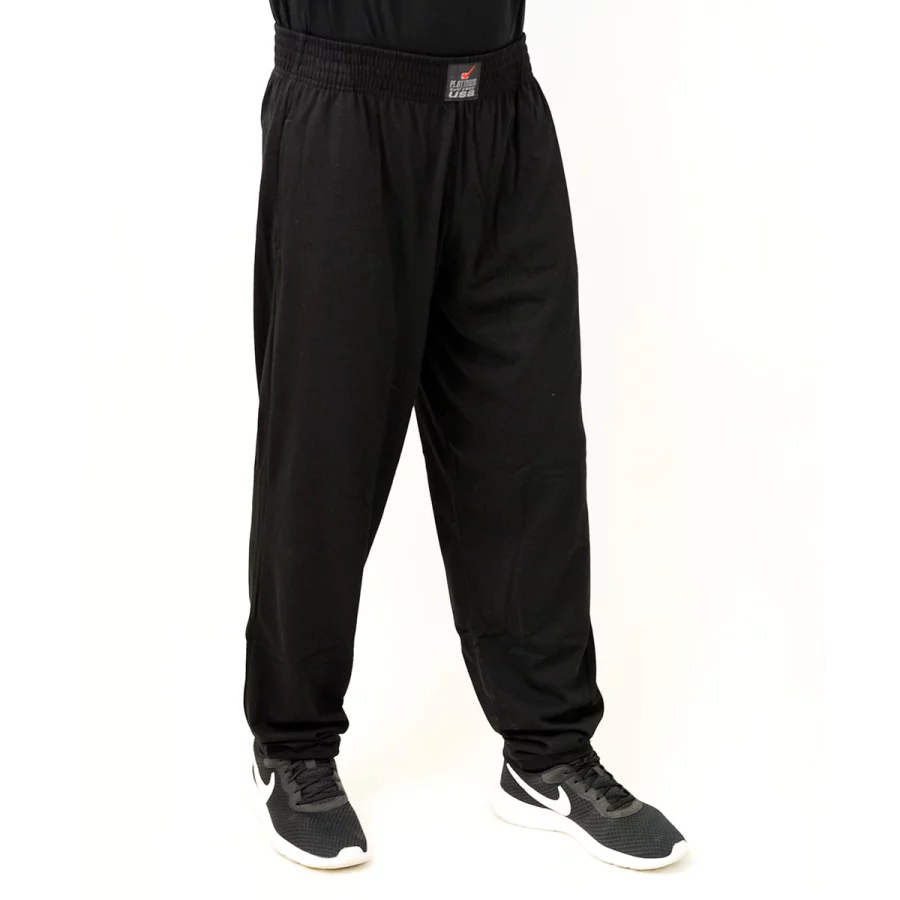 PLATINUM JERSEY TOTAL BLACK PANTS JP-102