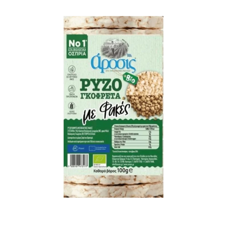 Arosis BIO Ρυζογκοφρέτα με Φακές (100 γρ)