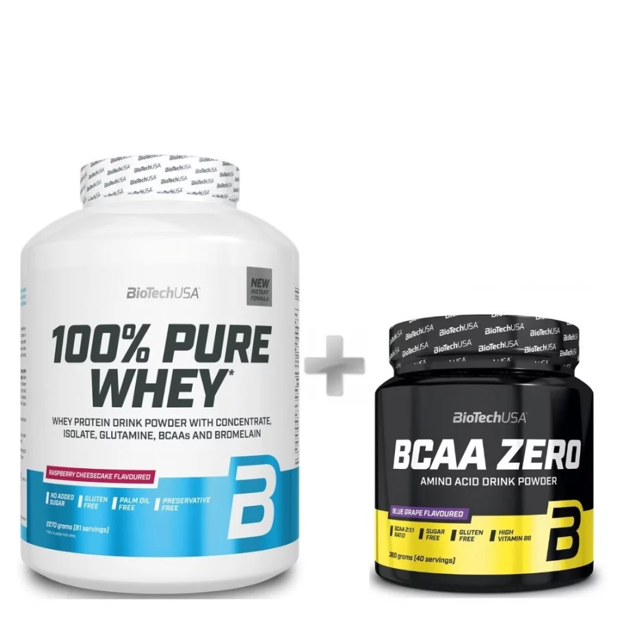 BioTechUsa 100% Pure Whey (2000 gr) + BiotechUSA BCAA Zero (360 gr)