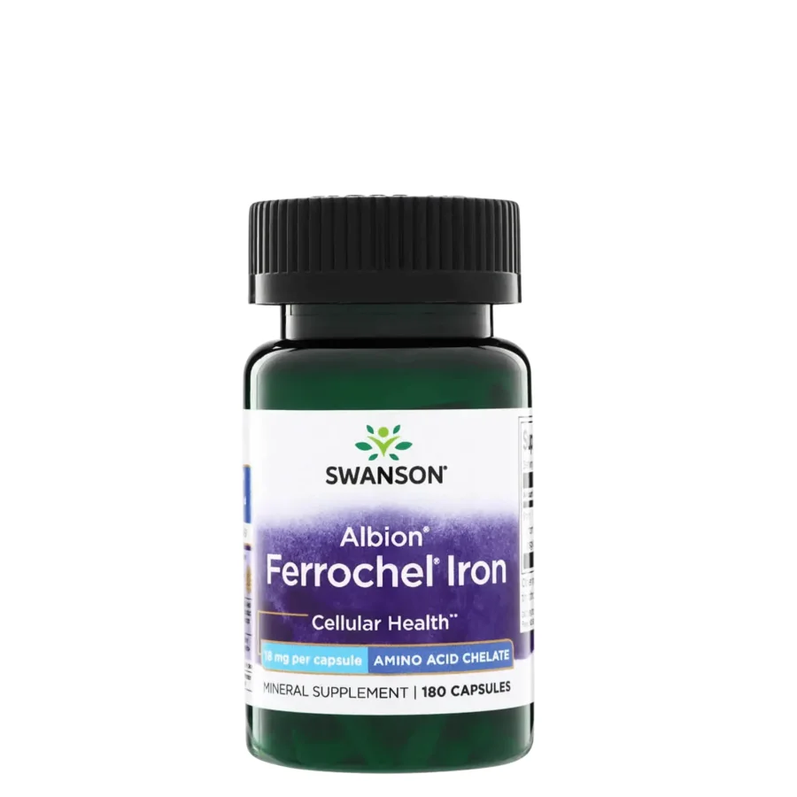 Swanson Albion Ferrochel Iron 18 mg (180 caps)