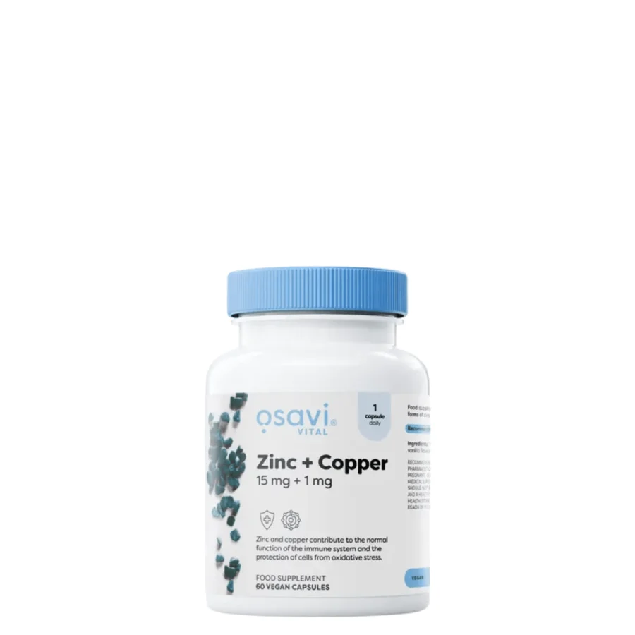 Osavi Zinc + Copper 15mg + 1mg (60 vcaps)