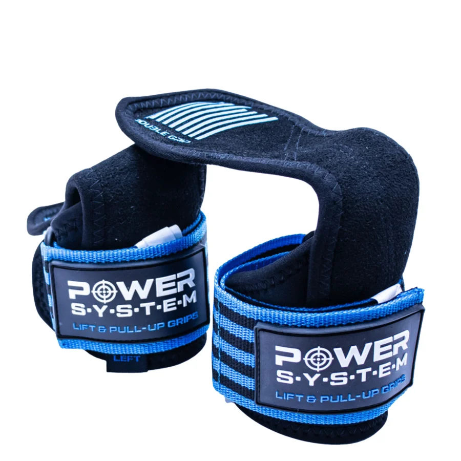 Power System Lift and Pull Up Grips, Blue - 3380