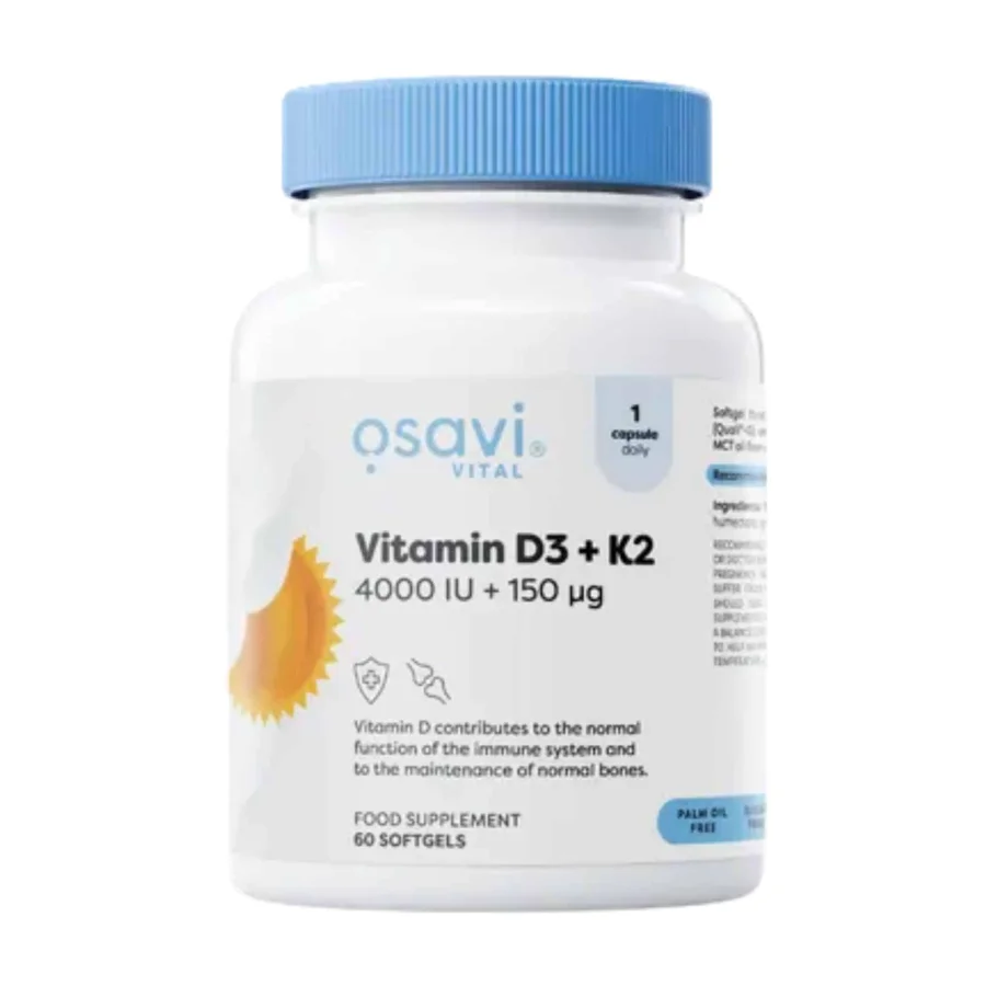 Osavi Vitamin D3 + K2 4000IU + 150mcg (60 softgels)