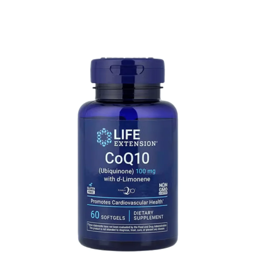 Life Extension CoQ10 (Ubiquinone) with d-Limonene 100mg (60 softgels)