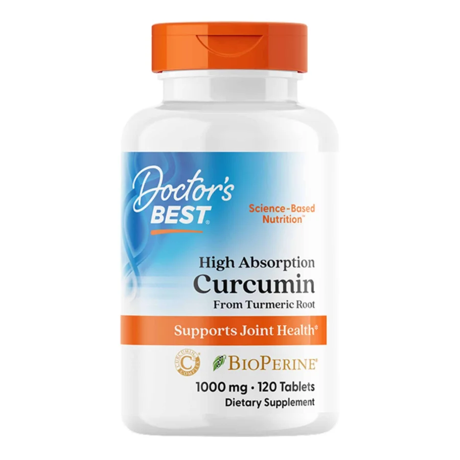 Doctor's Best High Absorption Curcumin From Turmeric Root with C3 Complex & BioPerine 1000mg (120 tabs)