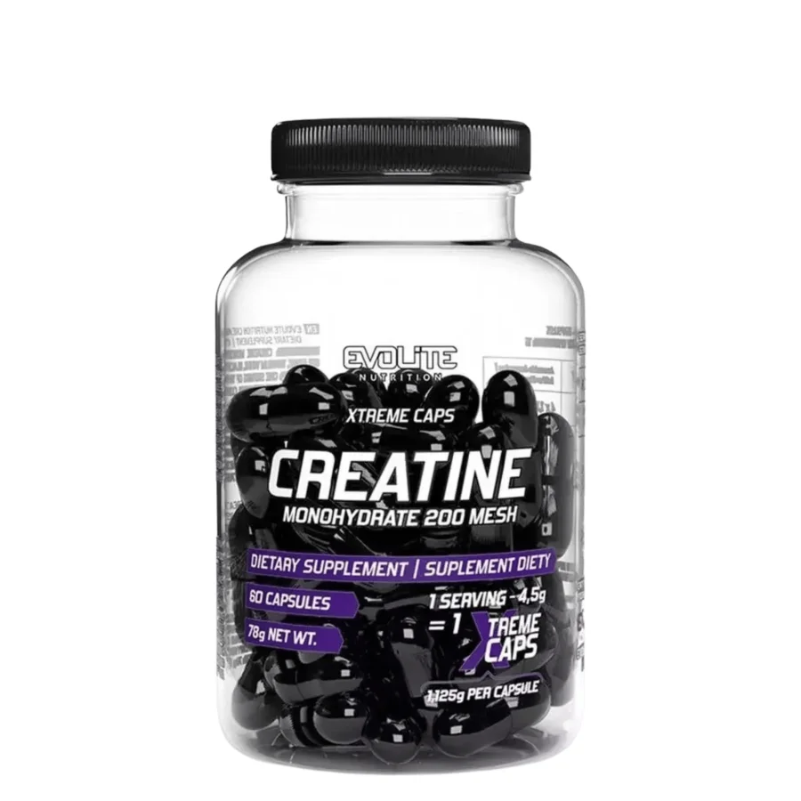 Evolite Nutrition Creatine Monohydrate 200mesh (60 caps)